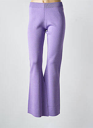 Pantalon large taille normale taille normale violet TOMMY HILFIGER femme
