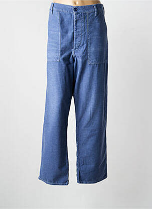 Pantalon large fermeture zippée sous rabat boutonné taille normale bleu RALPH LAUREN femme
