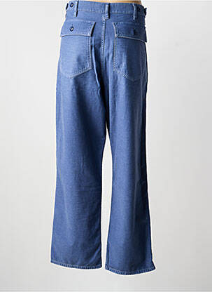 Pantalon large fermeture zippée sous rabat boutonné taille normale bleu RALPH LAUREN femme