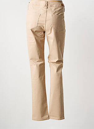 Pantalon droit stretch taille normale beige TOMMY HILFIGER femme