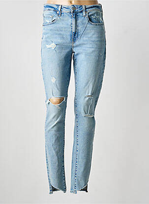 Jeans coupe slim effet usé délavé taille normale bleu LEVIS femme