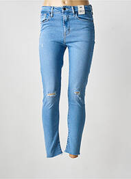 Jeans coupe slim effet usé délavé taille normale bleu LEVIS femme