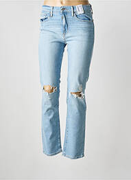 Jeans coupe slim effet usé délavé taille normale bleu LEVIS femme