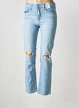 Jeans coupe slim effet usé délavé taille normale bleu LEVIS femme