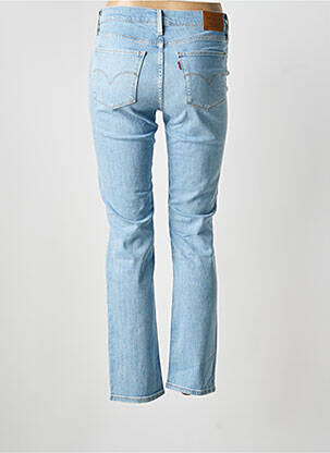 Jeans coupe slim effet usé délavé taille normale bleu LEVIS femme