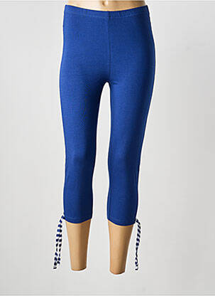 Legging stretch taille normale bleu FRANCOISE SAGET femme