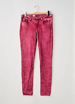 Jeans coupe slim stretch taille normale violet TOMMY HILFIGER femme