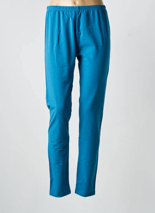 Legging stretch taille normale bleu FRANCOISE SAGET femme