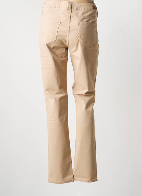 Pantalon droit stretch taille normale beige TOMMY HILFIGER femme