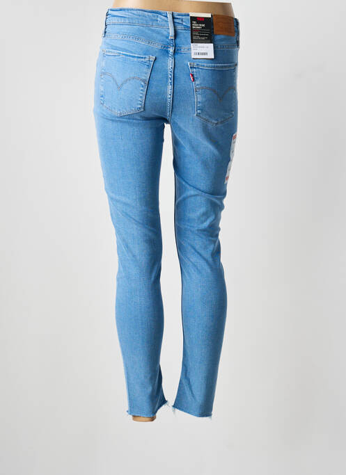 Jeans coupe slim effet usé délavé taille normale bleu LEVIS femme