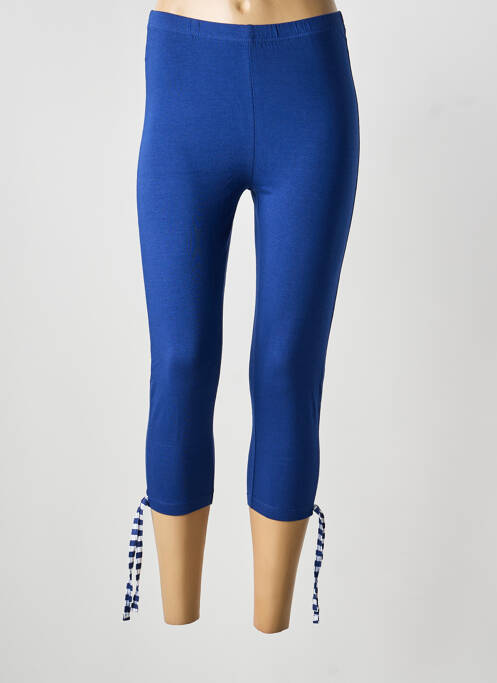 Legging stretch taille normale bleu FRANCOISE SAGET femme