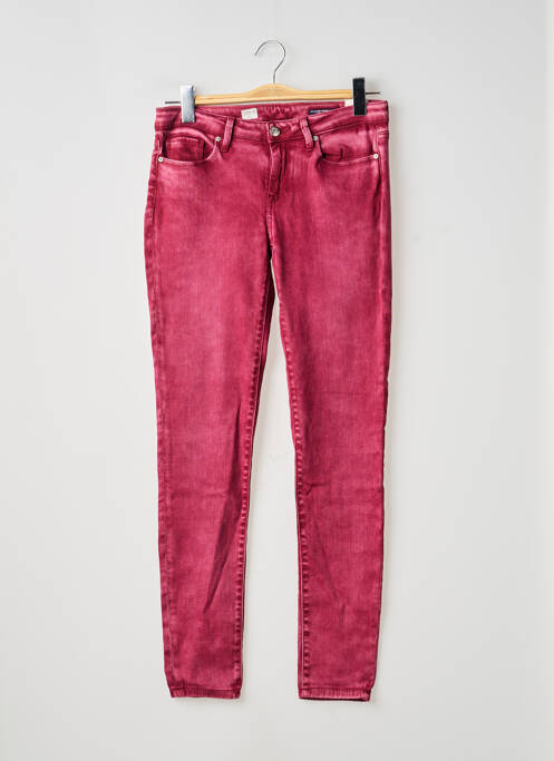 Jeans coupe slim stretch taille normale violet TOMMY HILFIGER femme