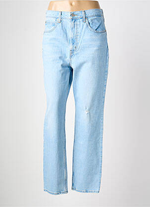 Jeans coupe droite effet usé délavé taille normale bleu LEVIS femme