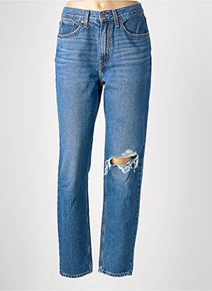 Jean coupe mom stretch taille haute bleu LEVIS femme