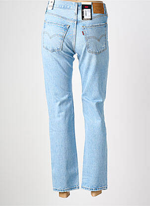 Jeans coupe droite effet usé délavé taille normale bleu LEVI'S femme