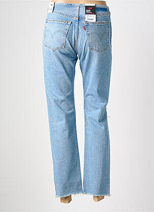 Jeans coupe droite effet usé délavé taille normale bleu LEVI'S femme