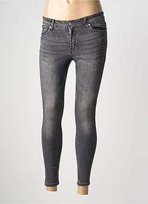 Jeans skinny stretch taille basse gris LOIS femme