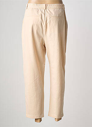 Pantalon 7/8 taille haute taille haute beige COMPTOIR DES COTONNIERS femme