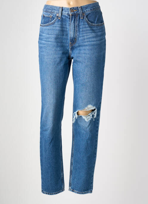 Jean coupe mom stretch taille haute bleu LEVIS femme