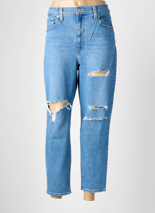 Jean coupe mom stretch taille haute bleu LEVIS femme