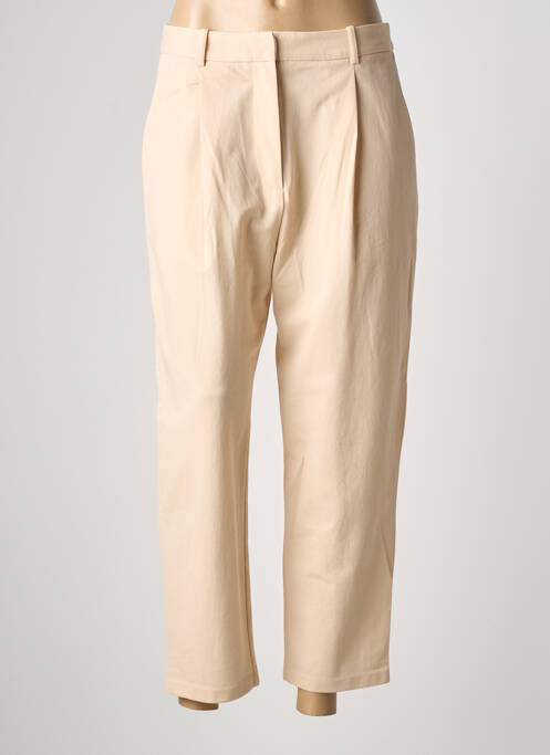 Pantalon 7/8 taille haute taille haute beige COMPTOIR DES COTONNIERS femme