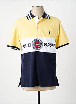 Polo coupe droite manches courtes jaune RALPH LAUREN homme