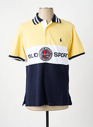 Polo coupe droite manches courtes jaune RALPH LAUREN homme