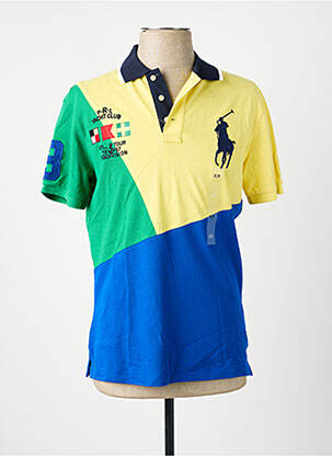 Polo coupe droite manches courtes jaune RALPH LAUREN homme