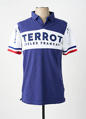 Polo coupe droite manches courtes bleu TERROT homme
