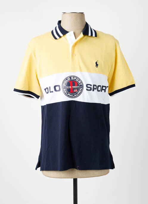 Polo coupe droite manches courtes jaune RALPH LAUREN homme