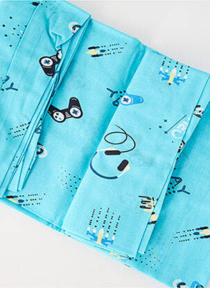 Parure de lit bleu FRANCOISE SAGET garçon