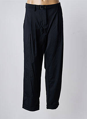 Pantalon droit stretch taille haute noir LOLA CASADEMUNT femme