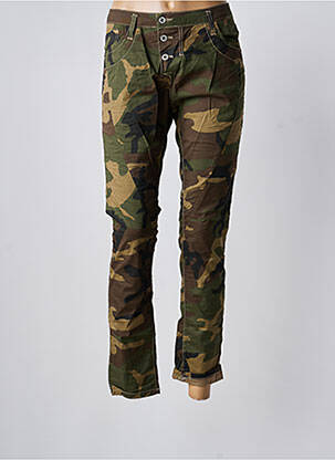 Jeans coupe slim taille normale taille normale vert PLEASE femme