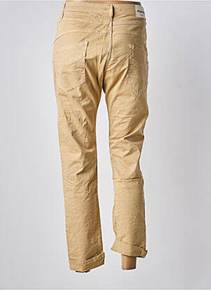 Jeans coupe slim taille basse taille basse beige fonce PLEASE femme