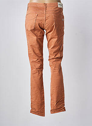 Jeans coupe slim taille basse taille basse orange PLEASE femme