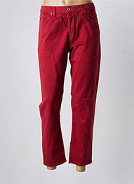 Jeans coupe droite taille normale taille normale rouge PLEASE femme
