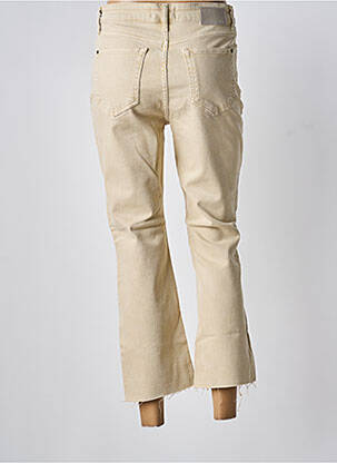 Jeans bootcut taille haute taille haute beige DESIGUAL femme
