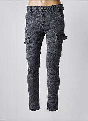 Pantalon cargo taille normale taille normale gris DESIGUAL femme