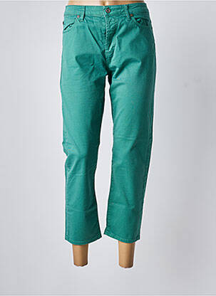 Jeans coupe droite stretch taille normale vert PLEASE femme