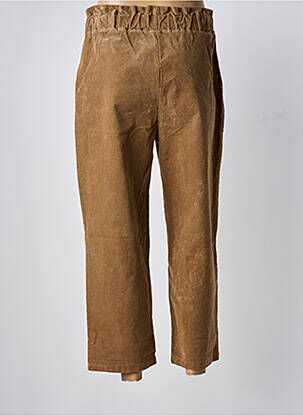 Pantalon 7/8 stretch taille normale marron BISCOTE femme