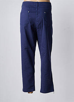 Pantalon 7/8 stretch taille normale bleu DOLCEZZA femme