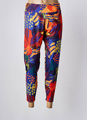 Legging effet matière satinée taille normale orange DESIGUAL femme