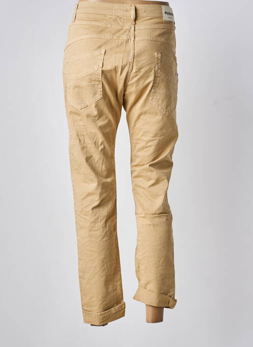 Jeans coupe slim taille basse taille basse beige fonce PLEASE femme