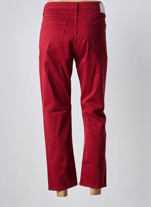 Jeans coupe droite taille normale taille normale rouge PLEASE femme