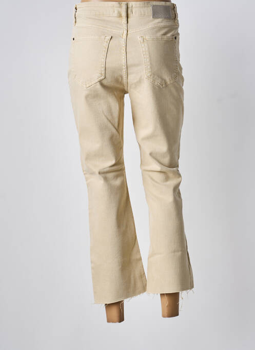 Jeans bootcut taille haute taille haute beige DESIGUAL femme
