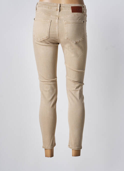 Jeans skinny taille normale taille normale beige DESIGUAL femme