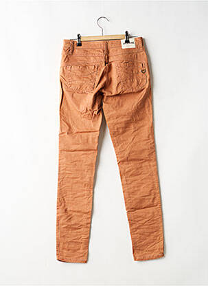 Jeans coupe slim stretch taille normale orange PLEASE femme