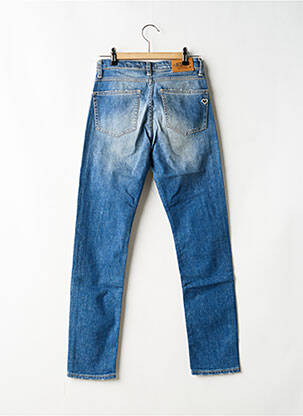 Jeans coupe slim effet usé délavé taille normale bleu PLEASE femme