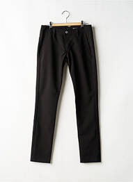 Pantalon chino tissage popeline taille normale noir PLEASE femme