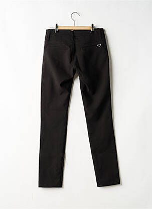 Pantalon chino tissage popeline taille normale noir PLEASE femme